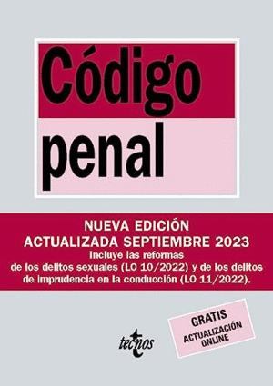 CÓDIGO PENAL. LEY ORGÁNICA 10/1995, DE 23 DE NOVIEMBRE
