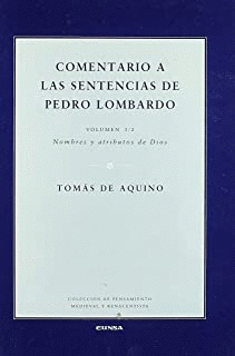 COMENTARIO A LAS SENTENCIAS DE PEDRO LOMBARDO. I/2