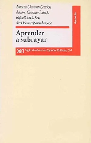 APRENDE A SUBRAYAR