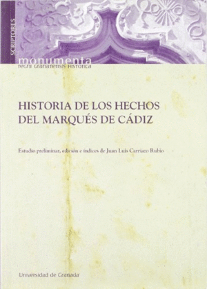 HISTORIA DE LOS HECHOS DEL MARQUÉS DE CÁDIZ
