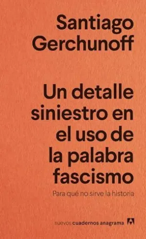 DETALLE SINIESTRO EN EL USODE LA PALABRA FASCISMO, UN