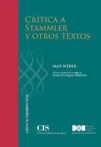CRÍTICA A STAMMLER Y OTROS TEXTOS CRÍTICA A STAMMLER Y OTROS TEXTOS