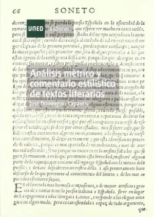 ANALISIS METRICO Y COMENTARIO ESTILISTICO DE TEXTOS LITERARIOS