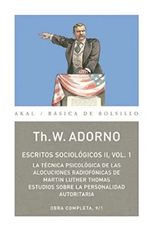 O.C. ADORNO 09 ESCRITOS SOCIOLOGICOS II VOL 1