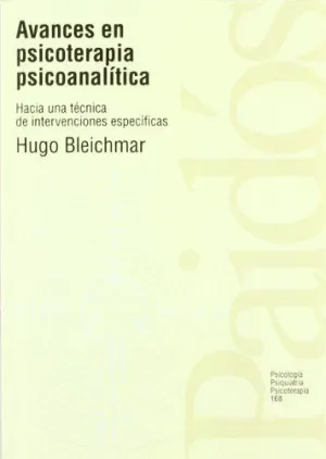 AVANCES EN PSICOTERAPIA PSICOA