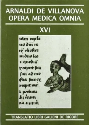 OPERA MÉDICA OMNIA (VOL. XVI) <BR>
