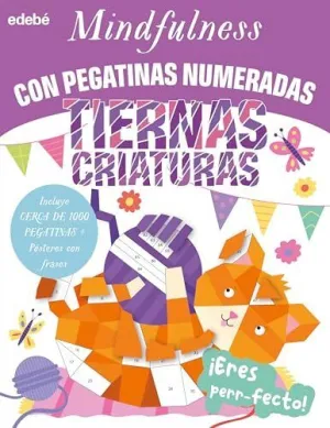 Mindfulness con Pegatinas Numeradas Tiernas Criaturas