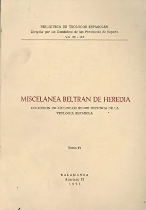 MISCELÁNEA BELTRÁN DE HEREDIA. VOL IV