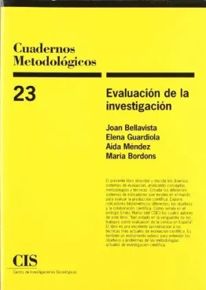 EVALUACIÓN DE LA INVESTIGACIÓN