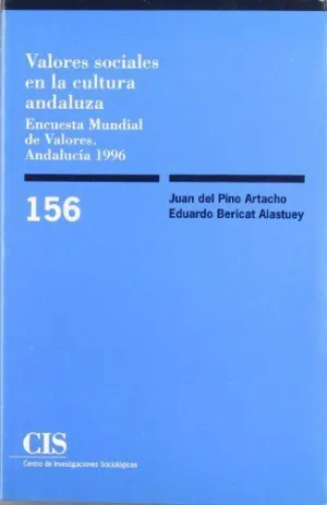 VALORES SOCIALES EN LA CULTURA ANDALUZA: ENCUESTA MUNDIAL DE VALORES. ANDALUCÍA 1996