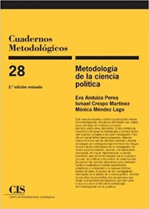 METODOLOGÍA DE LA CIENCIA POLÍTICA METODOLOGÍA DE LA CIENCIA POLÍTICA