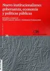 NUEVO INSTITUCIONALISMO: GOBERNANZA, ECONOMIA Y POLITICAS PUBLICAS
