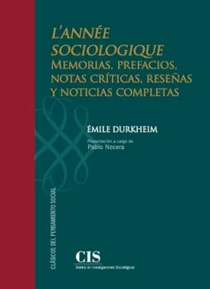 L´ANNÉE SOCIOLOGIQUE
