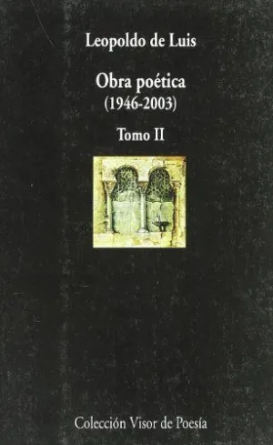 OBRA POETICA (L.DE LUIS) TOMO II