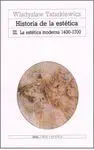 HISTORIA DE LA ESTETICA III:<BR>