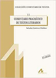 COMENTARIO PRAGMÁTICO DE TEXTOS LITERARIOS