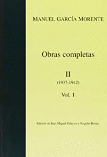 OBRAS COMPLETAS II: VOLUMEN 1 (1937-1942) (2ª MANO)