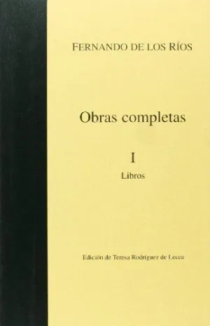 OBRAS COMPLETAS: I. LIBROS