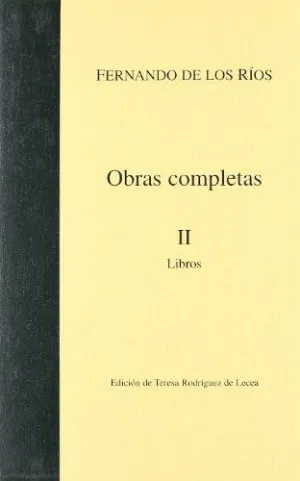 OBRAS COMPLETAS II: LIBROS