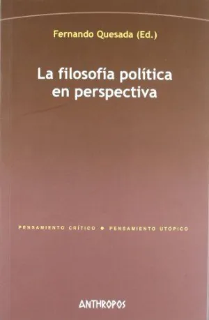 LA FILOSOFIA POLITICA EN PERSPECTIVA