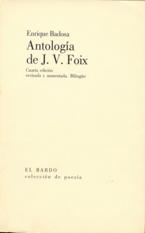 ANTOLOGÍA DE J.V. FOIX