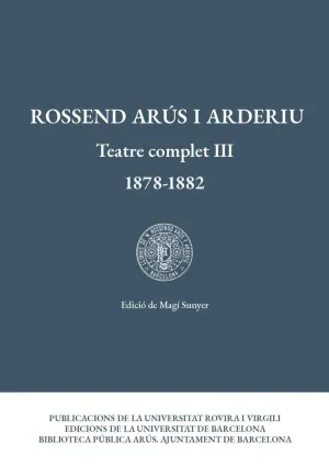 TEATRE COMPLET III (1878-1882).