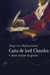 CARTA DE LORD CHANDOS (CLASICA)