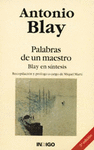PALABRAS DE UN MAESTRO: BLAY EN SÍNTESIS