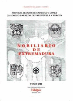 NOBILIARIO DE EXTREMADURA. TOMO VIII (UBEROAGA-ZURBARAN)