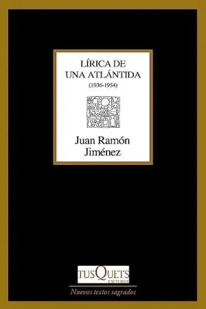 LÍRICA DE UNA ATLÁNTIDA: <BR>