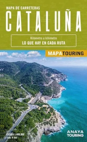 MAPA DE CARRETERAS DE CATALUÑA (DESPLEGABLE), ESCALA 1:400.000.