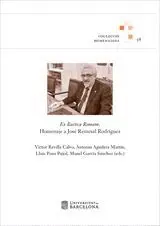 EX BAETICA ROMAM. HOMENAJE A JOSÉ REMESAL RODRÍGUEZ