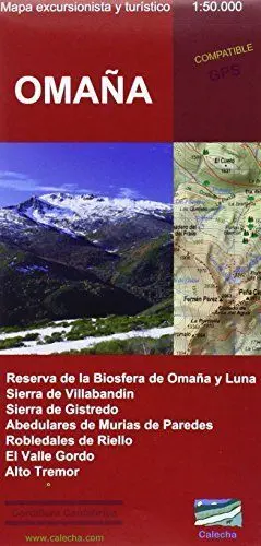 OMAÑA. MAPA EXCURSIONISTA Y TURISTICO 1:50.000 OMAÑA. MAPA EXCURSIONISTA Y TURISTICO 1:50.000