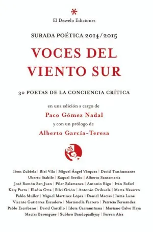 SURADA POÉTICA 2014 82015. VOCES DEL VIENTO SUR: <BR>