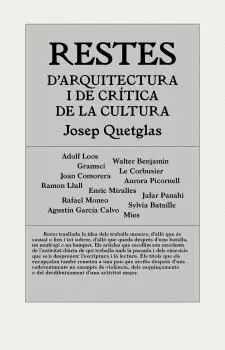 RESTES D´ARQUITECTURA I CRÍTICA DE LA CULTURA