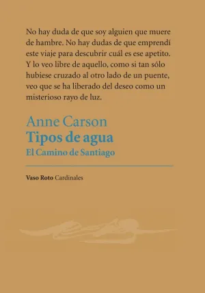 TIPOS DE AGUA: EL CAMINO DE SANTIAGO
