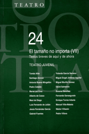 EL TAMAÑO NO  IMPORTA (VII): TEXTOS BREVES DE AQUI Y DE AHORA. TEATRO JUVENIL
