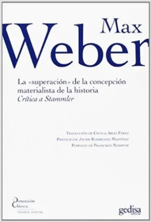LA ´SUPERACIÓN´ DE LA CONCEPCIÓN MATERIALISTA DE LA HISTORIA: CRÍTICA A STAMMLER