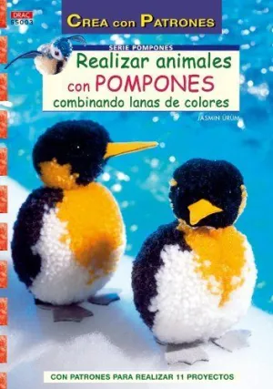 Realizar Animales con Pompones Combinando Lanas de Colores