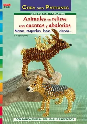 ANIMALES EN RELIEVE CON CUENTAS ABALORIOS