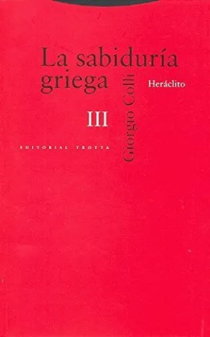 LA SABIDURIA GRIEGA III