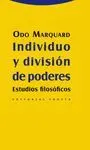 INDIVIDUO Y DIVISION DE PODERES <BR>