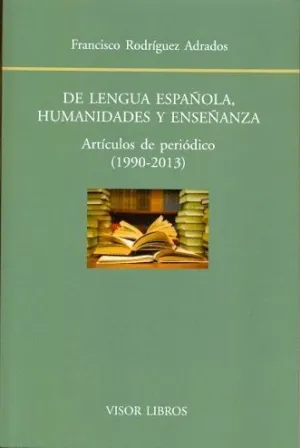 DE LENGUA ESPAÑOLA, HUMANIDADES Y ENSEÑANZA
