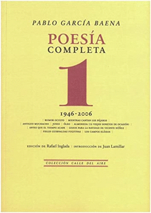 POESÍA COMPLETA, 1. 1946-2006.
