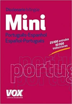DICCIONARIO BILINGÜE MINI PORTUGUÊS-ESPANHOL, ESPAÑOL-PORTUGUÉS