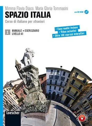 Spazio Italia 1 (Libro + Eserciziario + Dvd-Rom)