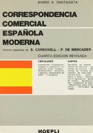 CORRESP. COMERCIAL ESPAÑOLA MODERNA
