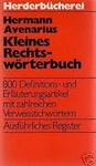 KLEINES RECHTS-WÖRTERBUCH
