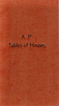 A-P TABLES OF HOUSES: EQUATOR TO 66º NORTH LATITUDE
