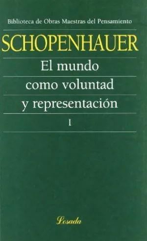Mundo Como Voluntad y Representacion I